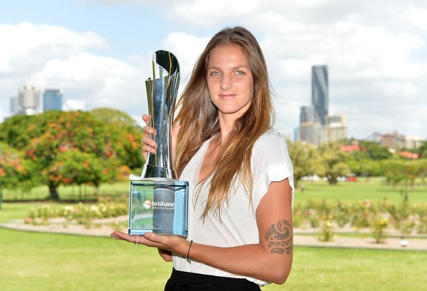 Karolina Pliskova won the title in Brisbane | Photo: Bradley Kanaris/Getty Images AsiaPac