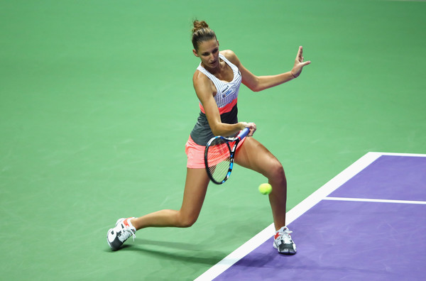 Pliskova hits a forehand in her match against Venus Williams | Photo: Clive Brunskill/Getty Images AsiaPac