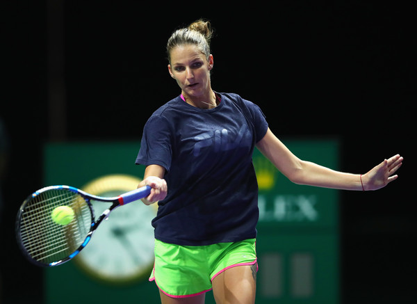 Pliskova has been putting in some hard work during her practices in Singapore the past week | Photo: Clive Brunskill/Getty Images AsiaPac