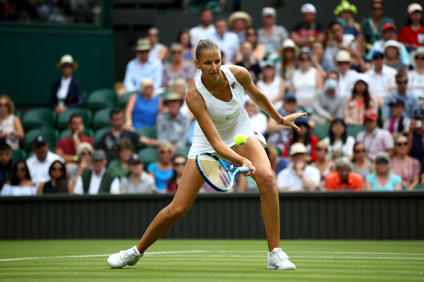 Karolina Pliskova's game was firing on all cylinders throughout the match | Photo: Clive Mason/Getty Images Europe