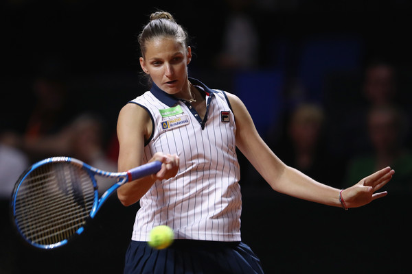 Karolina Pliskova's game was firing on all cylinders on the clay courts in Stuttgart | Photo: Alex Grimm/Getty Images Europe