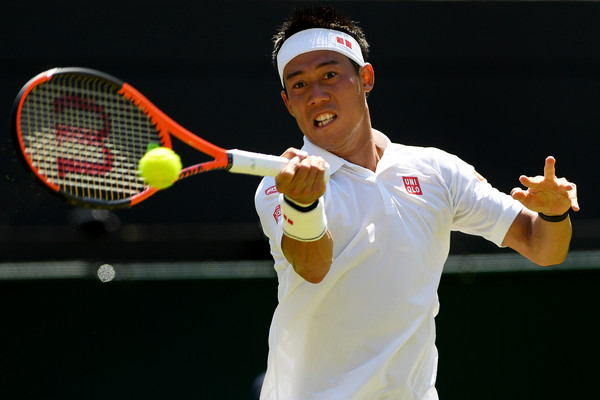 Nishikori didn't have it all his own way (Photo: Shaun Botteril/Getty Images Europe)