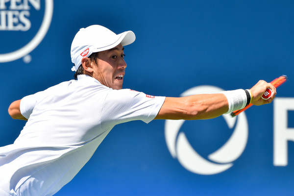 Nishikori in action at the Rogers Cup (Photo: Minas Panagiotakis/Getty Images North America)