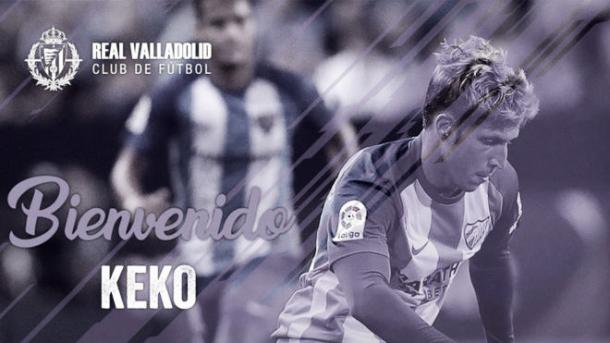 Montaje de la llegada de Keko al Valladolid | Foto: realvalladolid.es