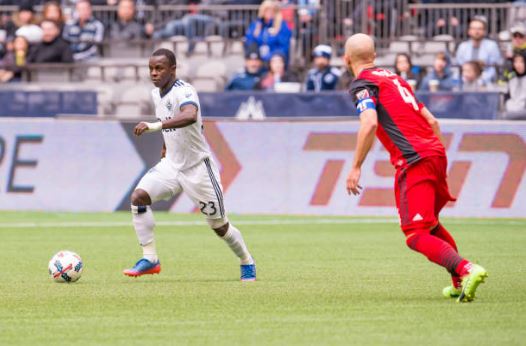 Kekuta Manneh in a game against Toronto FC | Source: Derek Cain - Icon Sportswire via Getty Images