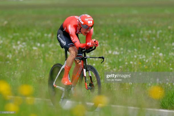 Kelderman rides as a strong time trialist | getty images