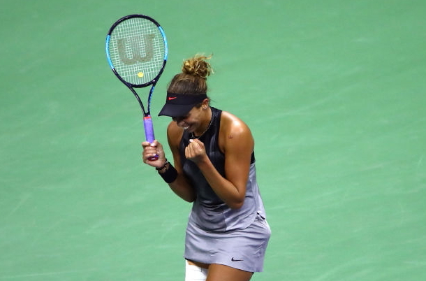 Photo: Clive Brunskill/Getty Images- Madison Keys ecstatic after her semifinal victory.