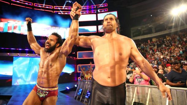 The Indian stable is growing massively as Khali returned at WWE Battleground (image: WWE)