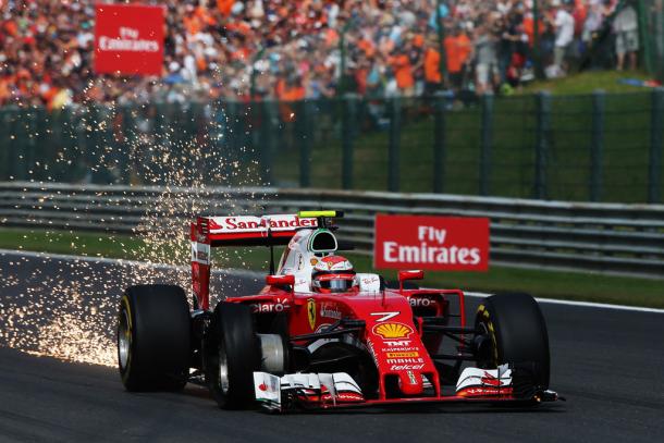 Kimi Räikkönen durante el GP de Bélgica | Fuente: Getty Images