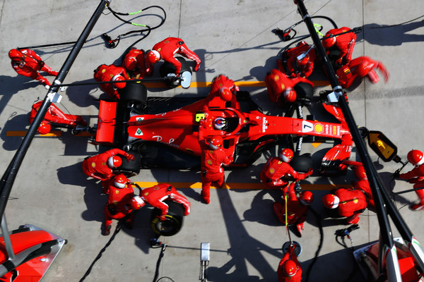 Parada de Räikkönen durante el GP de China. Fuente: Getty Images