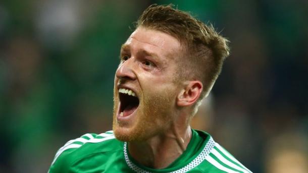 Davis was also a part of Northern Ireland's remarkable EURO 2016 qualification. | Image source: BBC