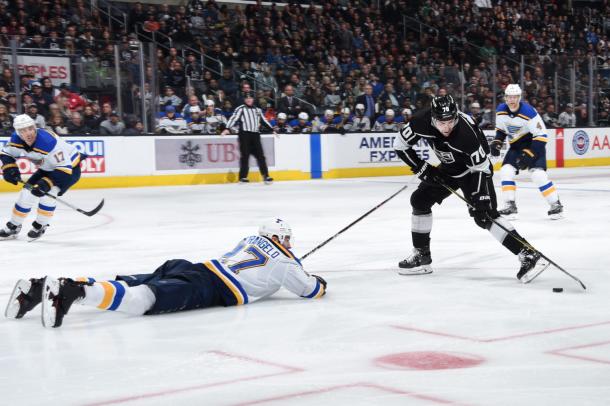 The St. Louis Blues did what it took to beat the Kings on March 10, 2018. (Photo: lakingsinsider.com)