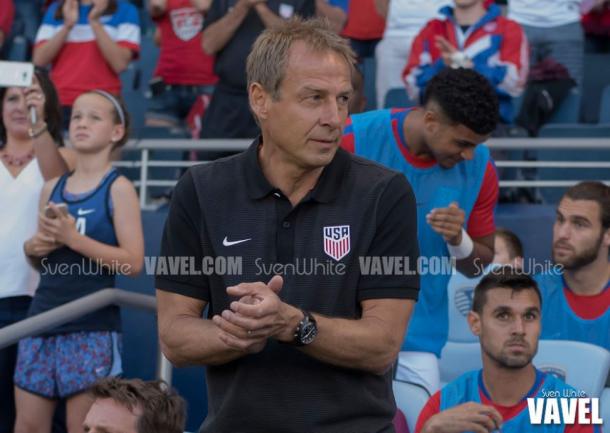 Jurgen Klinsmann during the the United States international friendly against Bolivia | Sven White - VAVEL USA