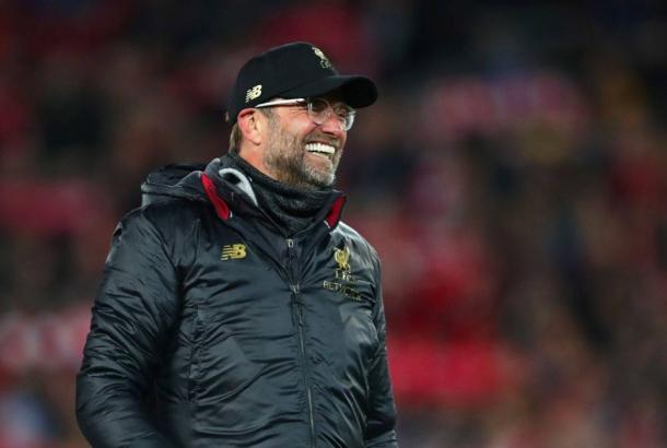 Após quatro anos no cargo, Klopp poderá levantar seu primeiro título pelo Liverpool (Divulgação / Liverpool)