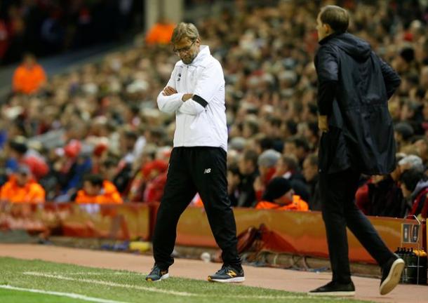 Klopp and Tuchel on the touchline | Photo: Carl Recine / Reuters