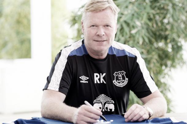 Koeman has signed a three year deal at Goodison Park. | Photo: Everton