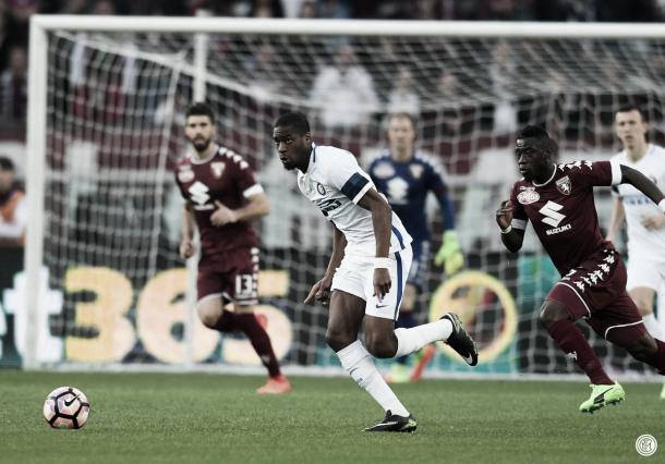 Kondogbia durante el último encuentro contra el Torino // Fuente: Inter