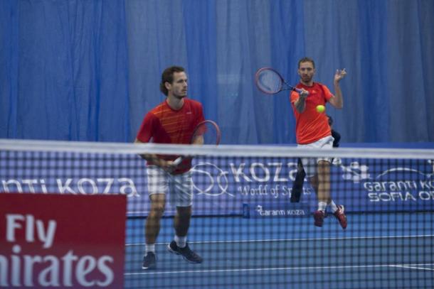 Wesley Koolhoff (left) and Matwe Middlekoop (Photo: Garanti Koza Sofia Open)