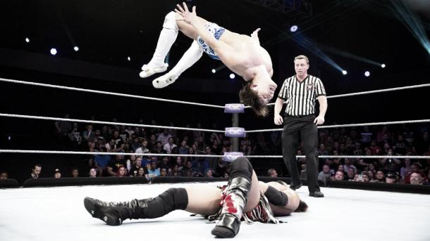 High flying action is what made the CWC stand out. Photo- WWE.com