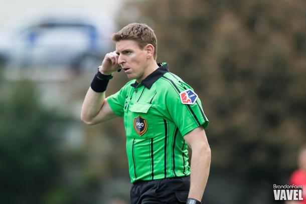 Referee Matthew Kreitzer was criticized by Seattle Reign general manager and coach Laura Harvey after their match against the Portland Thorns | Brandon Farris - VAVEL USA