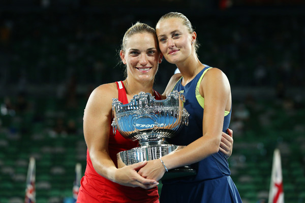 Babos and Mladenovic after winning the Australian Open title | Photo: Michael Dodge/Getty Images AsiaPac