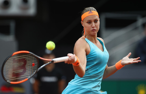 Kristina Mladenovic did not give up even when facing the brink of defeat | Photo: Julian Finney/Getty Images Europe