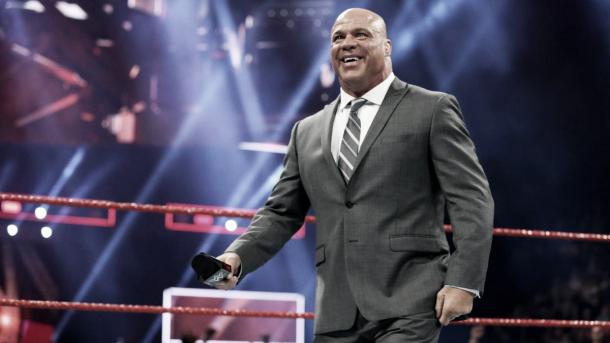 Angle made a major announcement to start the show. Photo-WWE.com