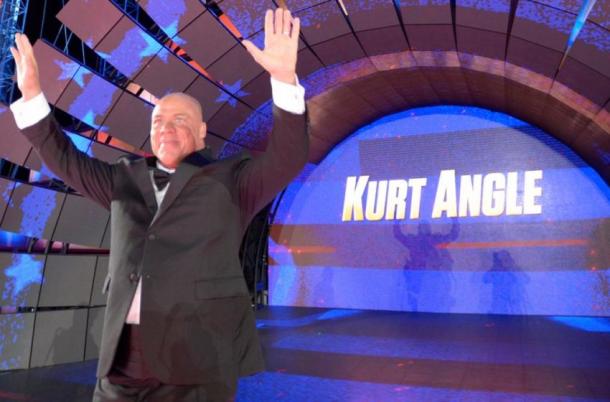 Kurt Angle believes wrestling in WWE will be in his future following Hall of Fame induction (image: dailyddt.com)