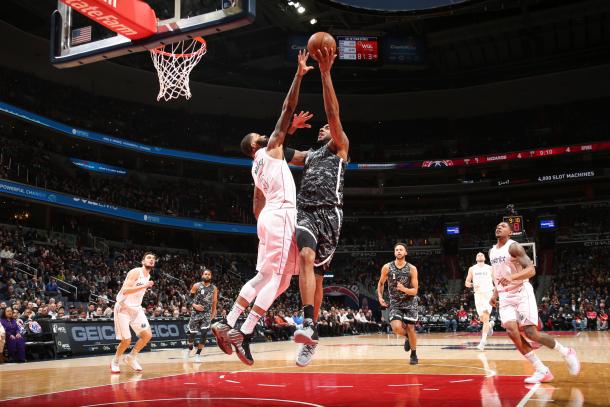 LaMarcus Aldridge durante el partido contra los Wizards | San Antonio Spurs
