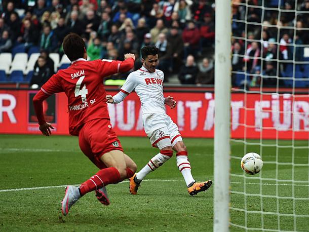 Bittencourt fires into an empty net to open the scoring. | Image source: kicker - Getty Images