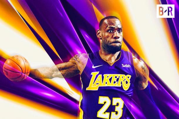 LeBron James has confirmed that he will wear no.23 for the Lakers. Image credit: Bleacher Report.