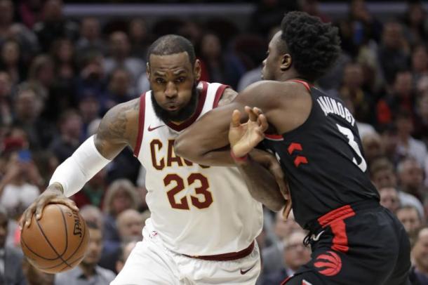Will the Raptors dethrone The King or will James continue his dominace in the Eastern Conference? Photo: Tony Dejak/Associated Press
