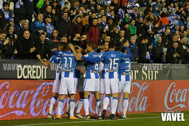 El Lega celebrando un gol | Foto: Gema Gil (Vavel)