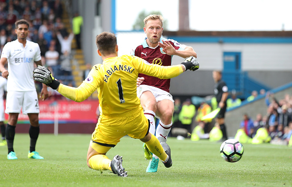 Lukasz Fabianski made several crucial interventions to maintain his and Swansea's clean sheet. | Image credit: Lynne Cameron - Getty Images