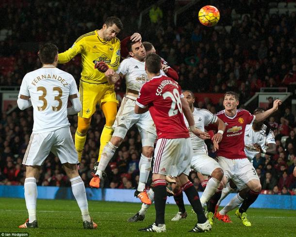 Fabianski was so close to snatching a dramatic equaliser. (Image credit: Ian Hodgson - Daily Mail)
