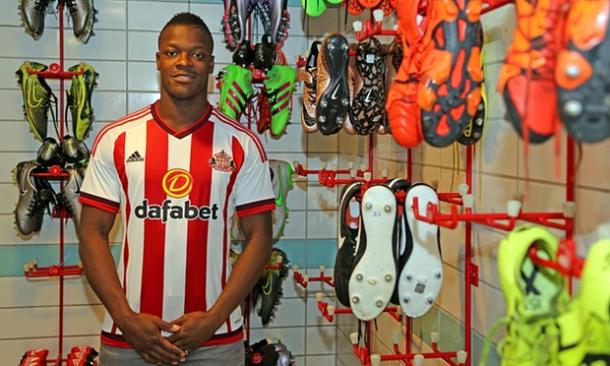 Koné looks excited to get started as a Sunderland player. | Image credit: Sunderland AF