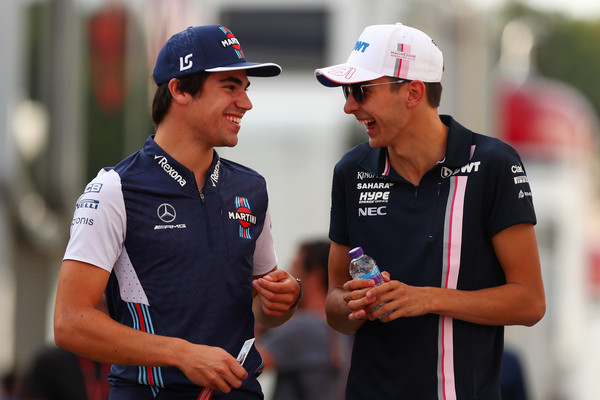Stroll y Ocon hablando antes de un GP. Fuente: Getty Images