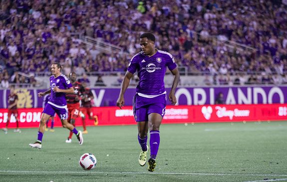 Cyle Larin, in a game against the Portland Timbers, may miss the game against the Philadelphia Union due to injury / Chris McEniry - Overflow Productions, Inc./Getty Images