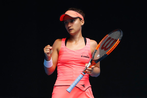 Lauren Davis celebrates winning a point during the marathon | Photo: Scott Barbour/Getty Images AsiaPac