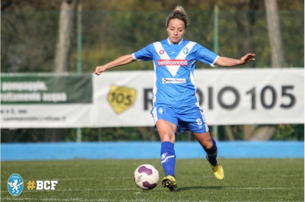 Rosucci in action with Brescia l Photo: Brescia Calcio Femminile