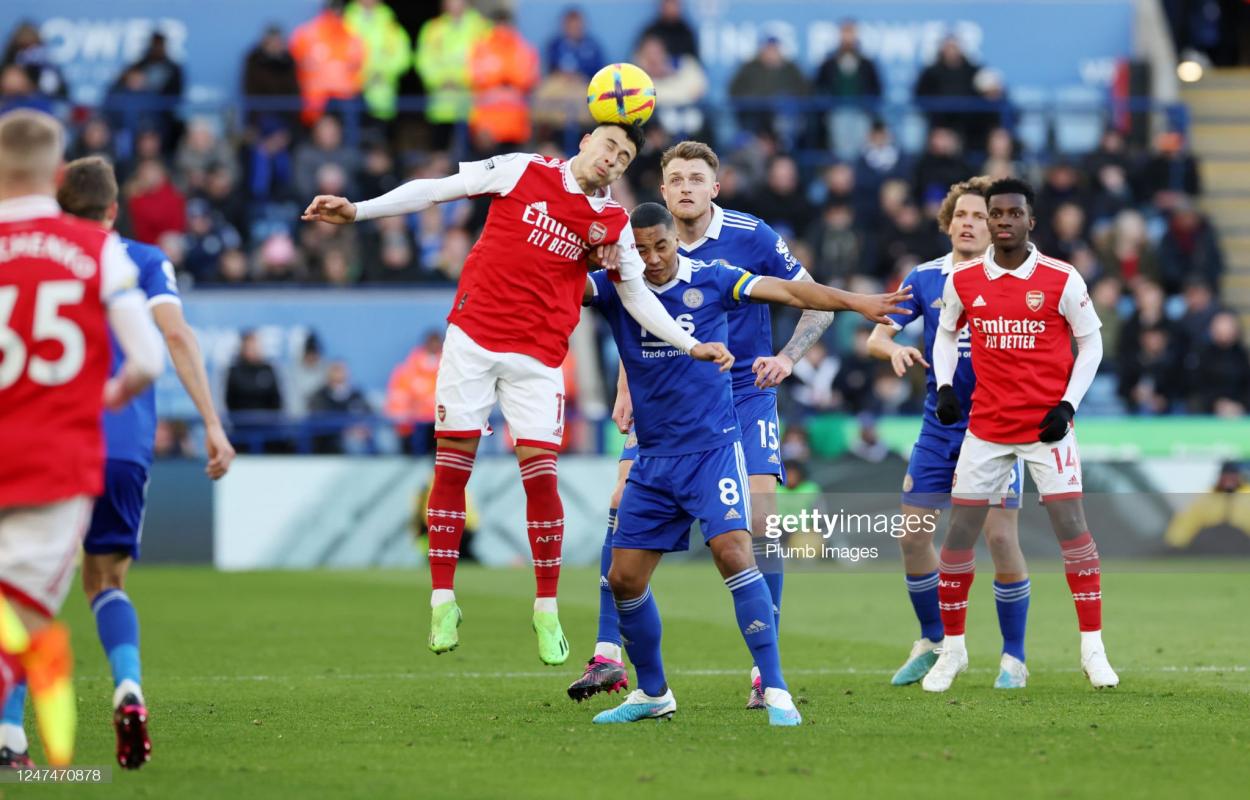 (Photo by Plumb Images/<strong><a  data-cke-saved-href='https://www.vavel.com/en/football/2023/02/24/premier-league/1138681-leicester-vs-arsenal-premier-league-preview-gameweek-25-2023.html' href='https://www.vavel.com/en/football/2023/02/24/premier-league/1138681-leicester-vs-arsenal-premier-league-preview-gameweek-25-2023.html'>Leicester City</a></strong> FC via Getty Images)
