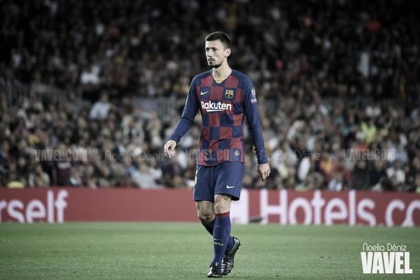 Lenglet marca el tercero para el Barcelona | Foto: Noelia Déniz - VAVEL