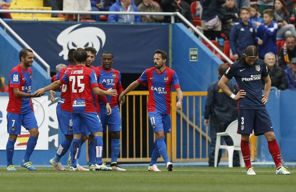 El Levante UD celebra un gol I Fuente: EFE