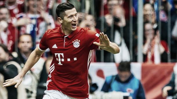 Lewandowski, la vanguardia bávara. Foto: Bundesliga