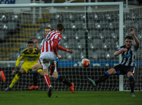 Lewis Banks nets late on at St James Park | Photo: Serena Taylor/Newcastle United