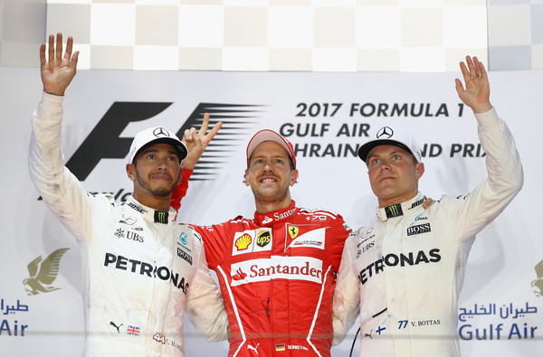 Podio del Gran Premio de Baréin 2017 | Imagen: Getty Images