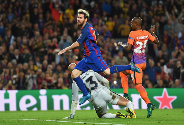 Messi in azione nella gara d'andata - Source: Shaun Botterill