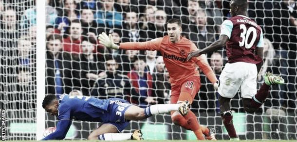 Above: Ruben Loftus-Cheek been fouled in Chelsea's 2-2 draw with West Ham| Photo: Getty Images 