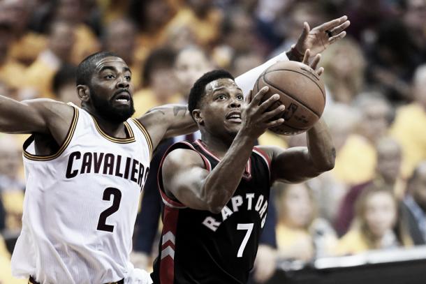 Kyle Lowry had trouble finding quality shots throughout the game. (Photo: Getty Images/Jason Miller)