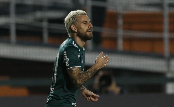 Lucas Lima parece ter recuperado seu bom futebol na retomada da Copa (Foto: Cesar Greco/SE Palmeiras/Divulgação)